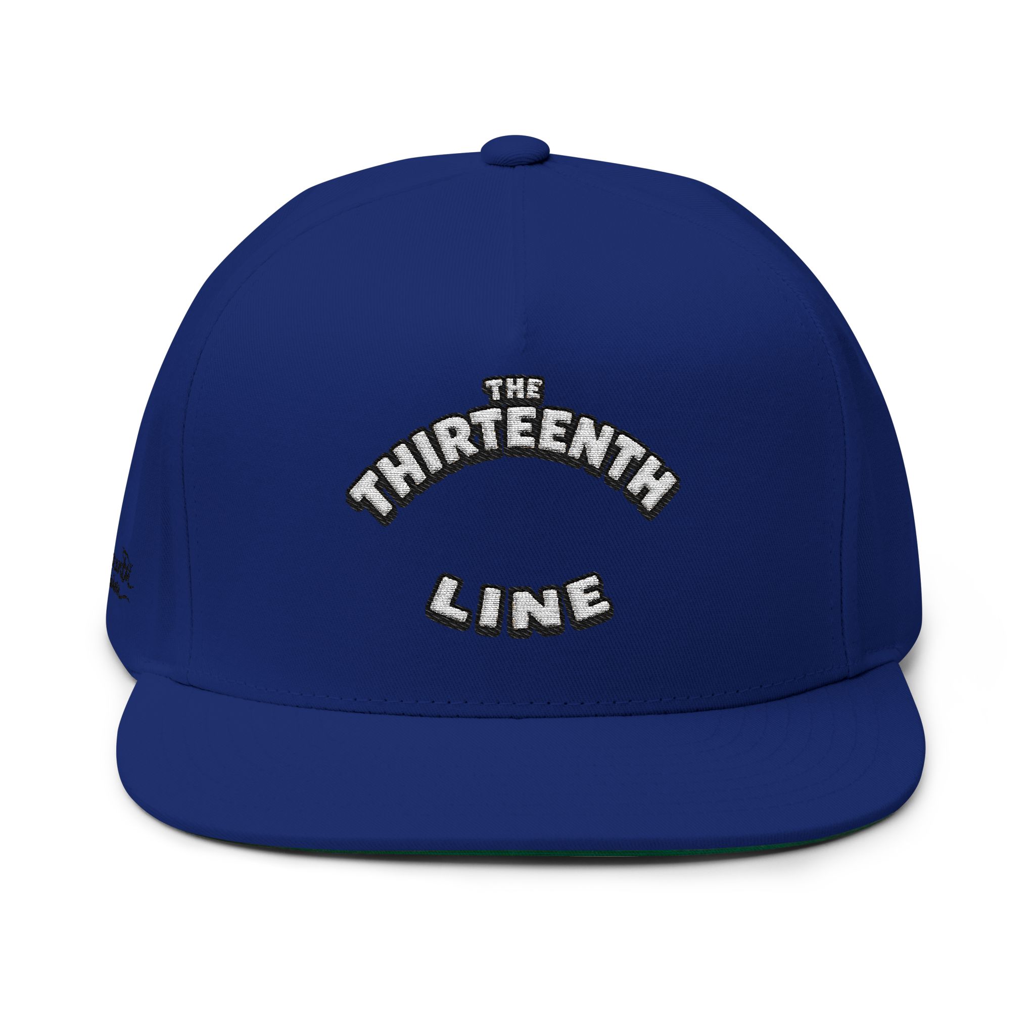 “HAPPY BRAIN” The Thirteenth Line Embroidered Flat Bill Cap - Image 7