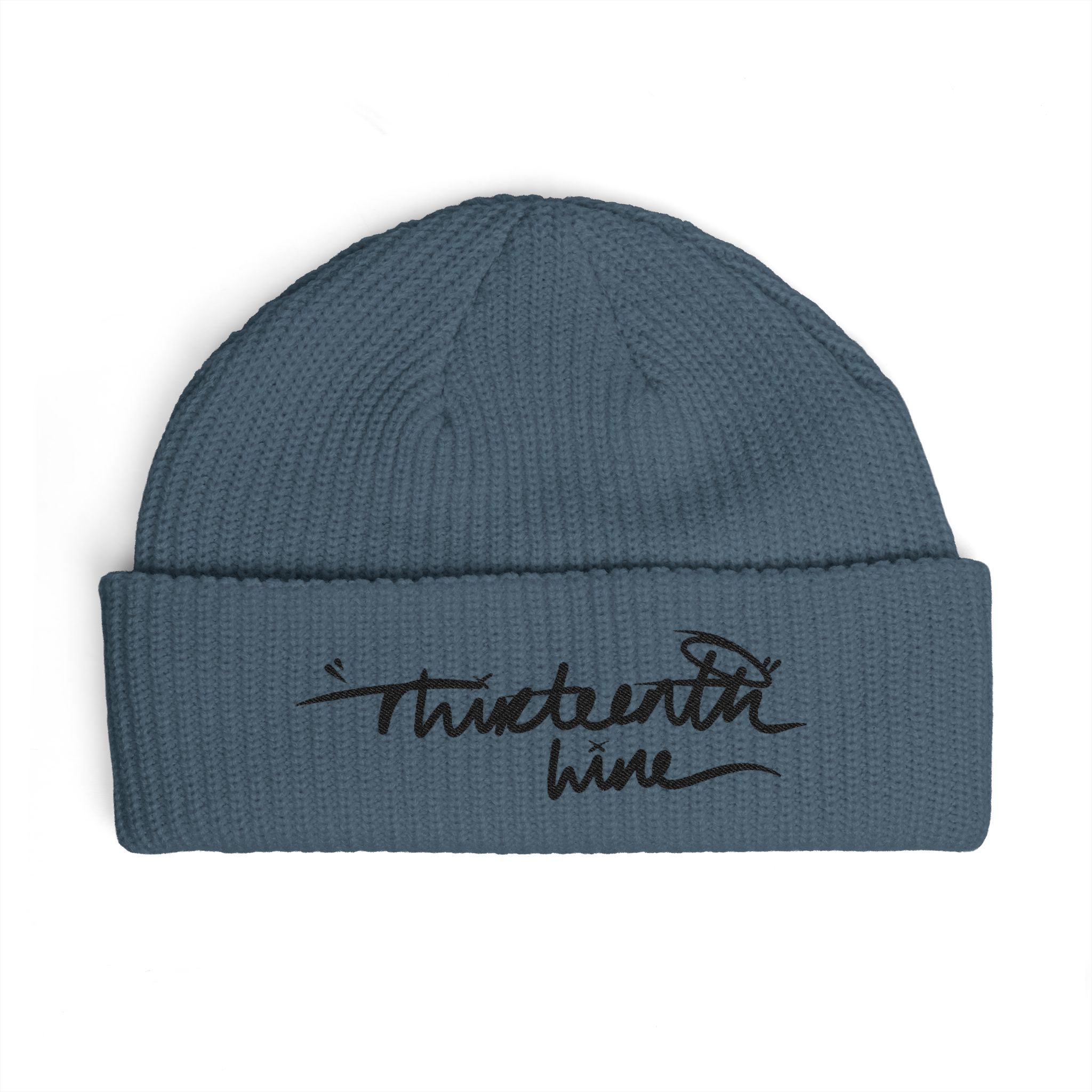 “HAND WRITING” Cuff Beanie — Handwritten 'Thirteenth Wine' Logo Knit Hat - Image 12