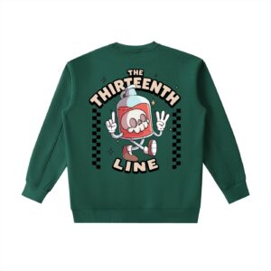 ”BOTTLE BRAIN” Essential Heavyweight Crewneck Sweatshirt