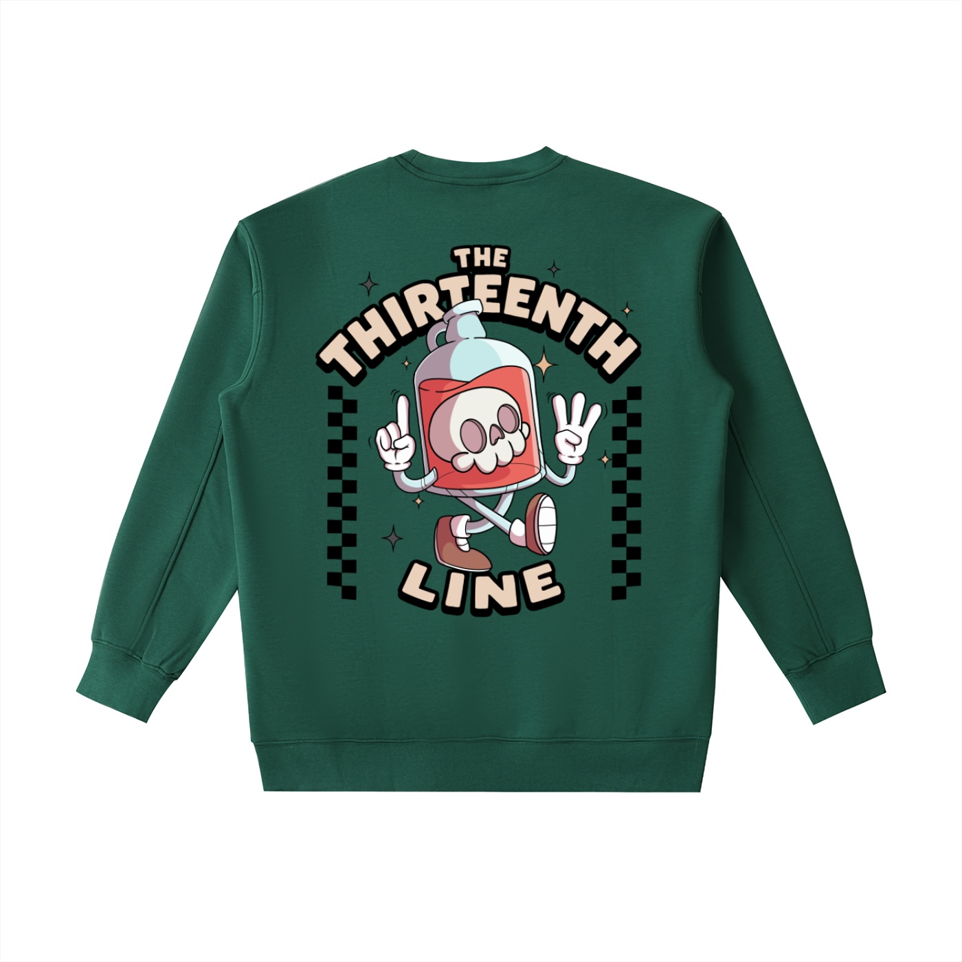 ”BOTTLE BRAIN” Essential Heavyweight Crewneck Sweatshirt - Image 2
