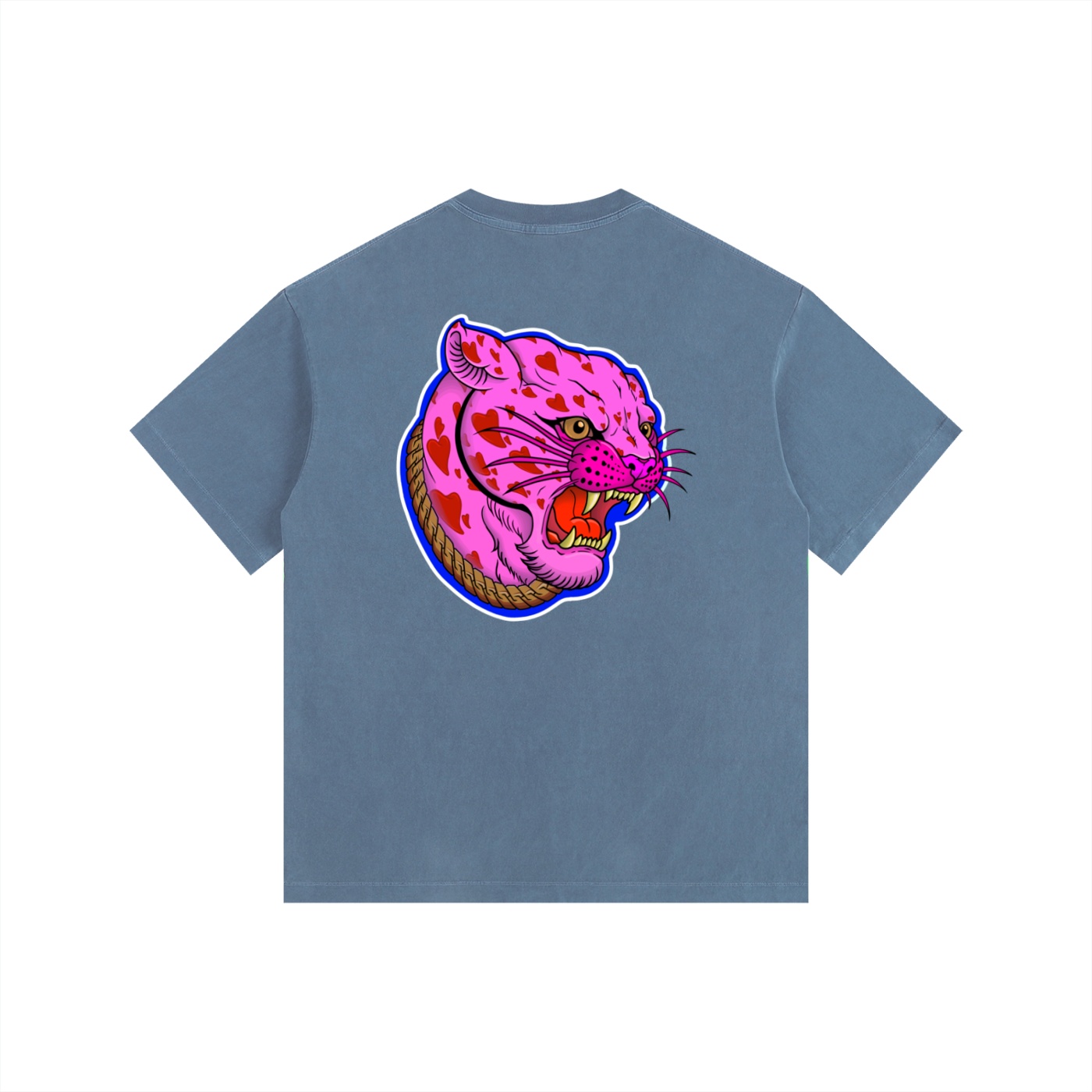 ”PINK PANTHER” Vintage Washed Oversized Cotton T-Shirt - Image 18