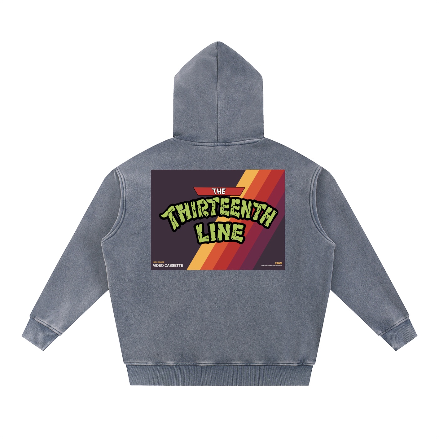 ”TURTLE TIME” Snow Wash Fleece Oversize Hoodie - Image 10