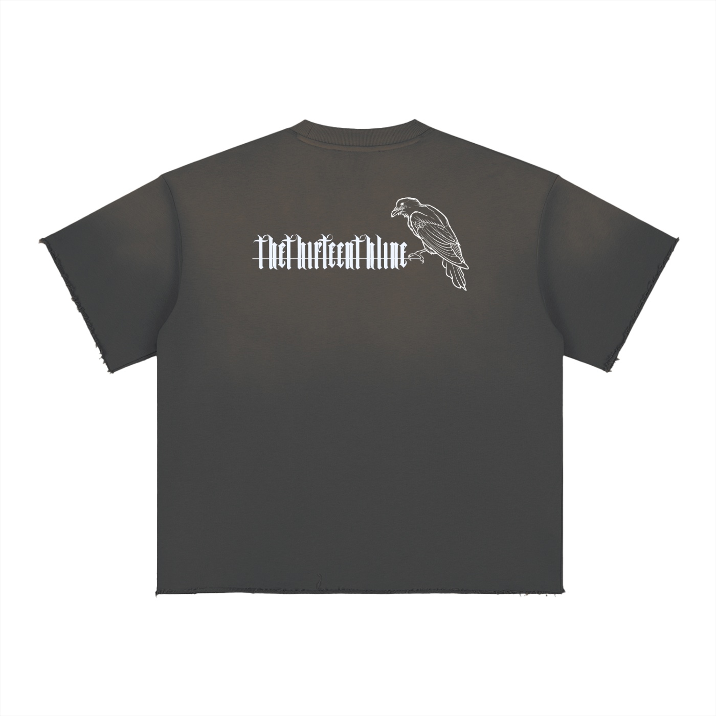”THE CROW” Sun Fade Raw Edge T-Shirt - Image 10