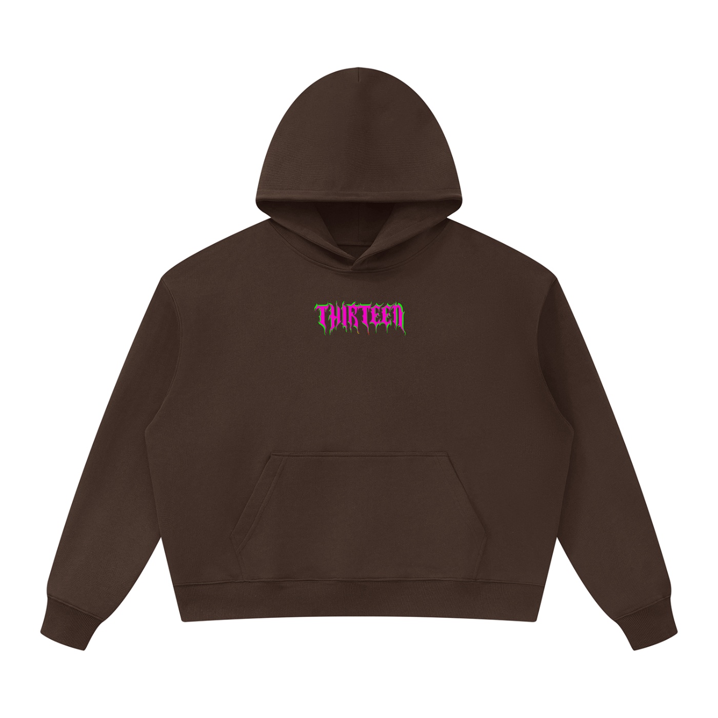 “PINK BLOCK” Unisex Oversized Heavyweight Hoodie - Image 3