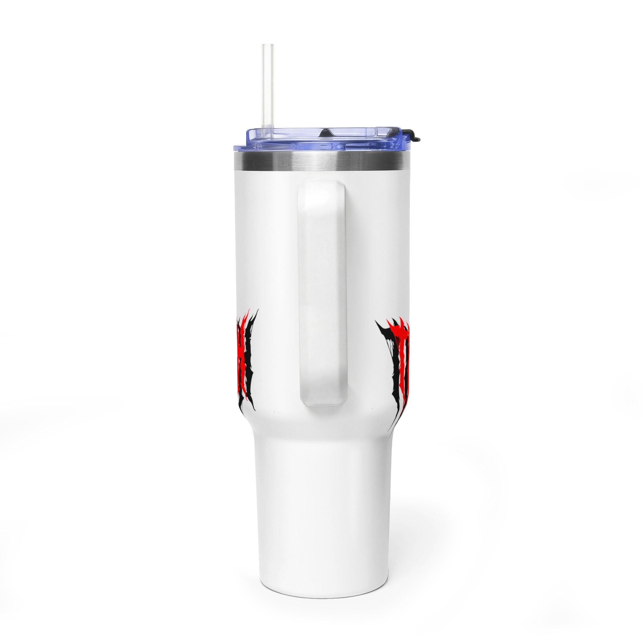 40oz Red Horror Logo Tumbler – 'The Thirteen' Thermal Cup - Image 2