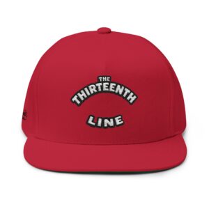 “HAPPY BRAIN” The Thirteenth Line Embroidered Flat Bill Cap