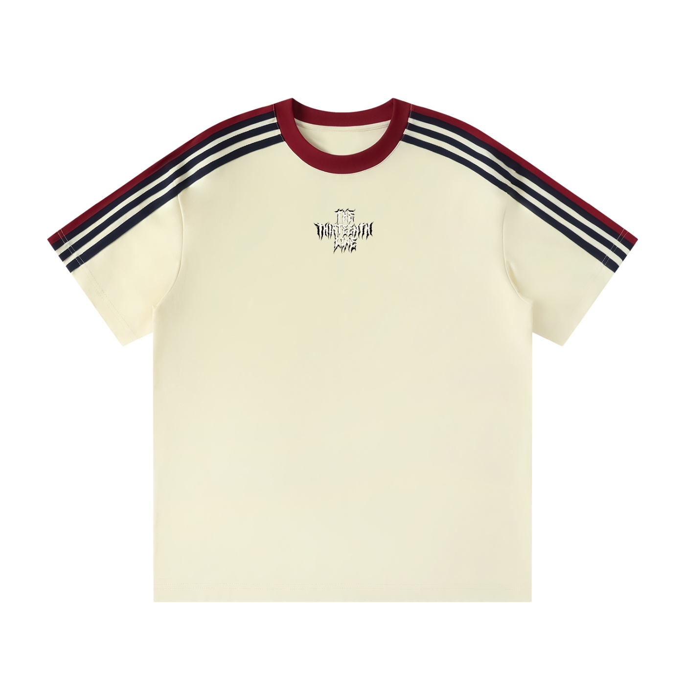 ”90s 13” Unisex Colorblock Striped T-Shirt - Image 3