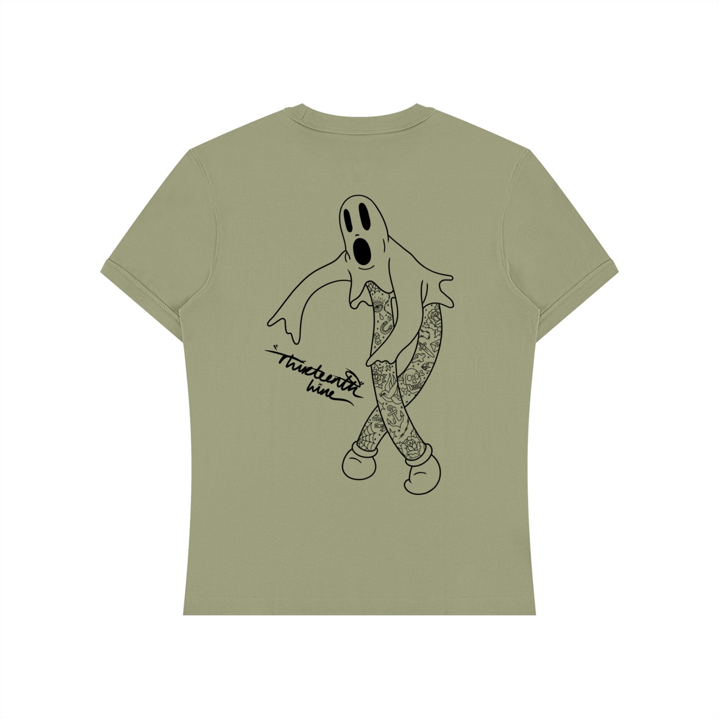“GHOST” Unisex Heavyweight Slim Fit T-Shirt - Image 12