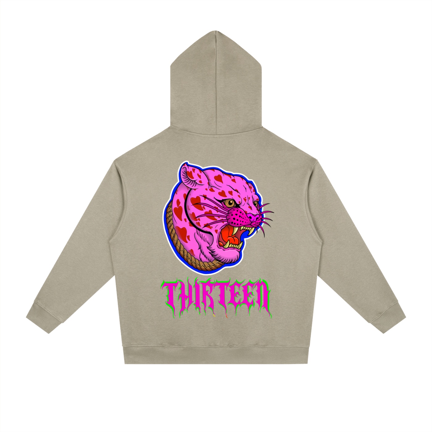 “PINK PANTHER” Essential Heavyweight Drop-Shoulder Hoodie - Image 8