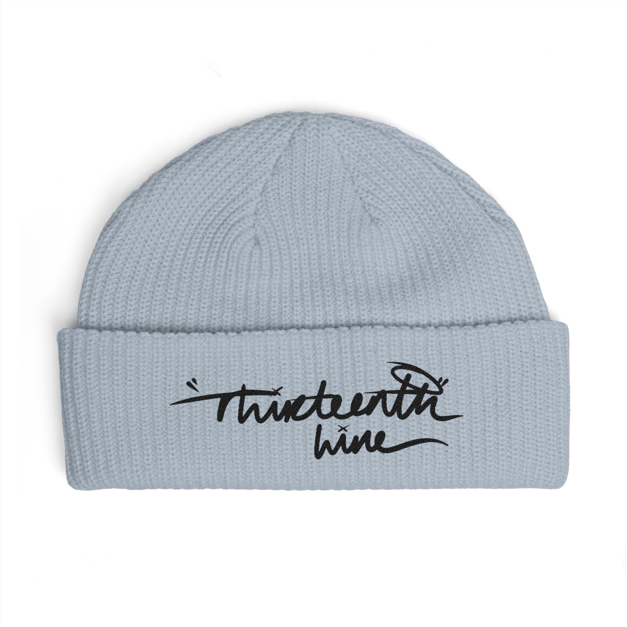 “HAND WRITING” Cuff Beanie — Handwritten 'Thirteenth Wine' Logo Knit Hat - Image 11