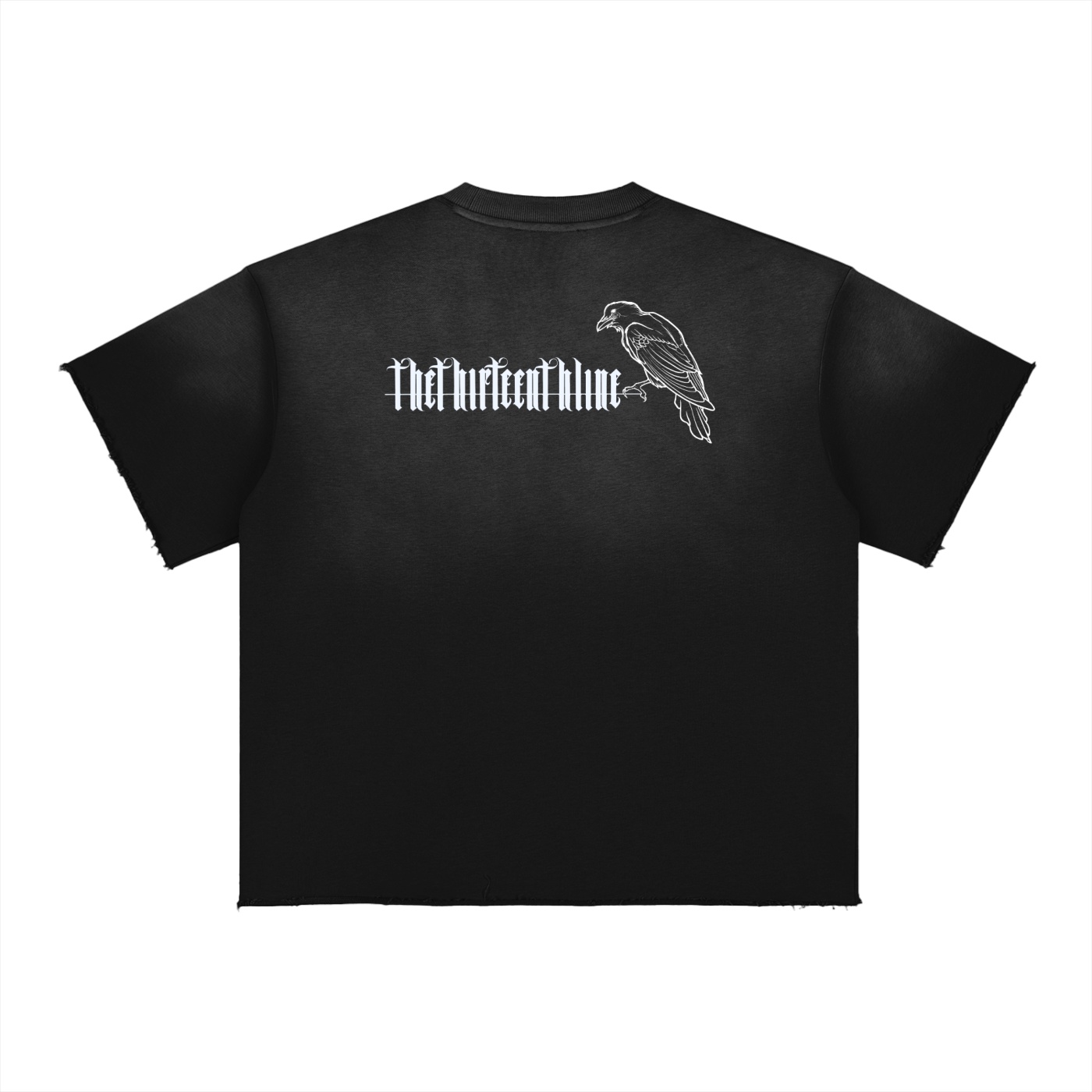 ”THE CROW” Sun Fade Raw Edge T-Shirt