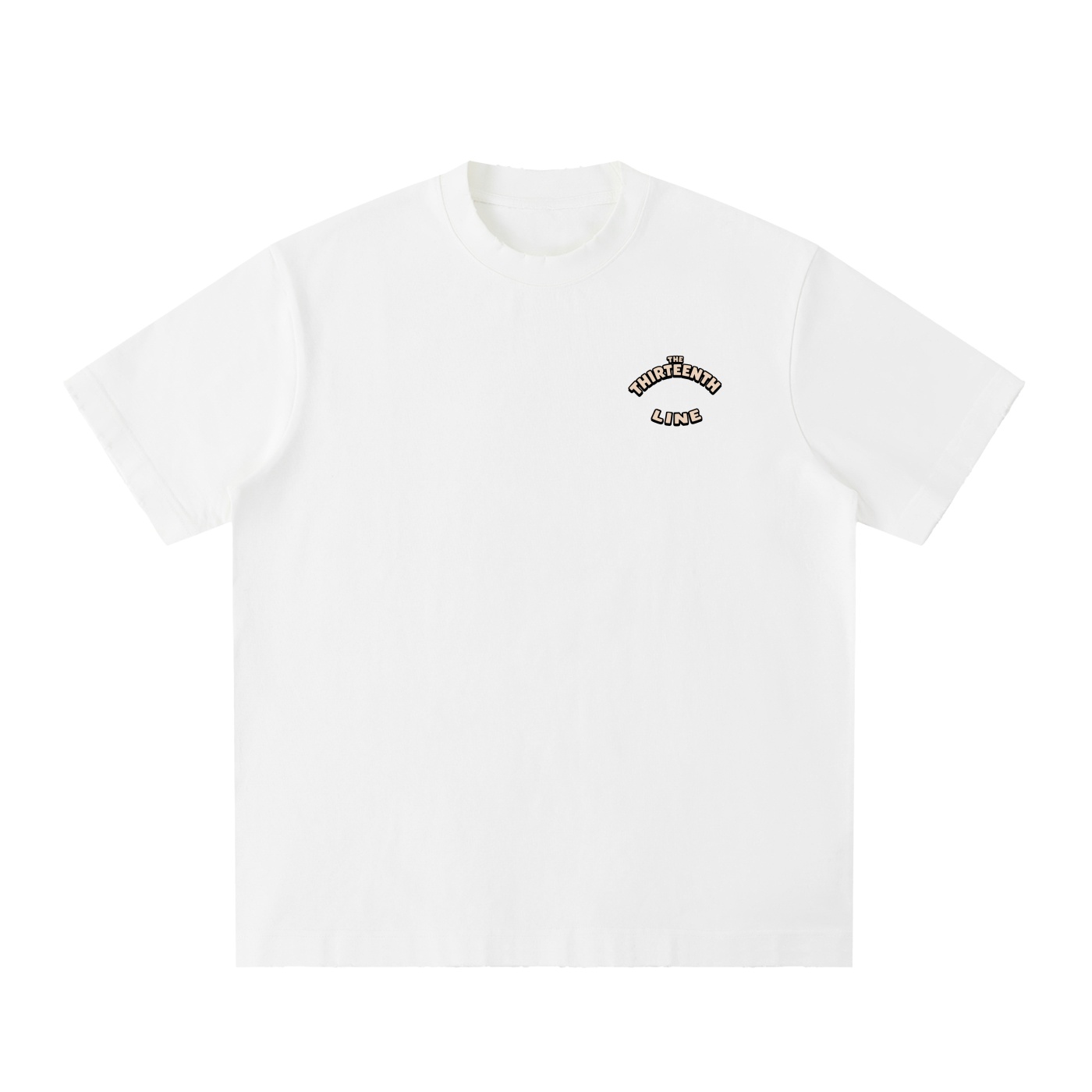 ”SPLIT” Heavyweight Vintage Washed Frayed T-Shirt - Image 3