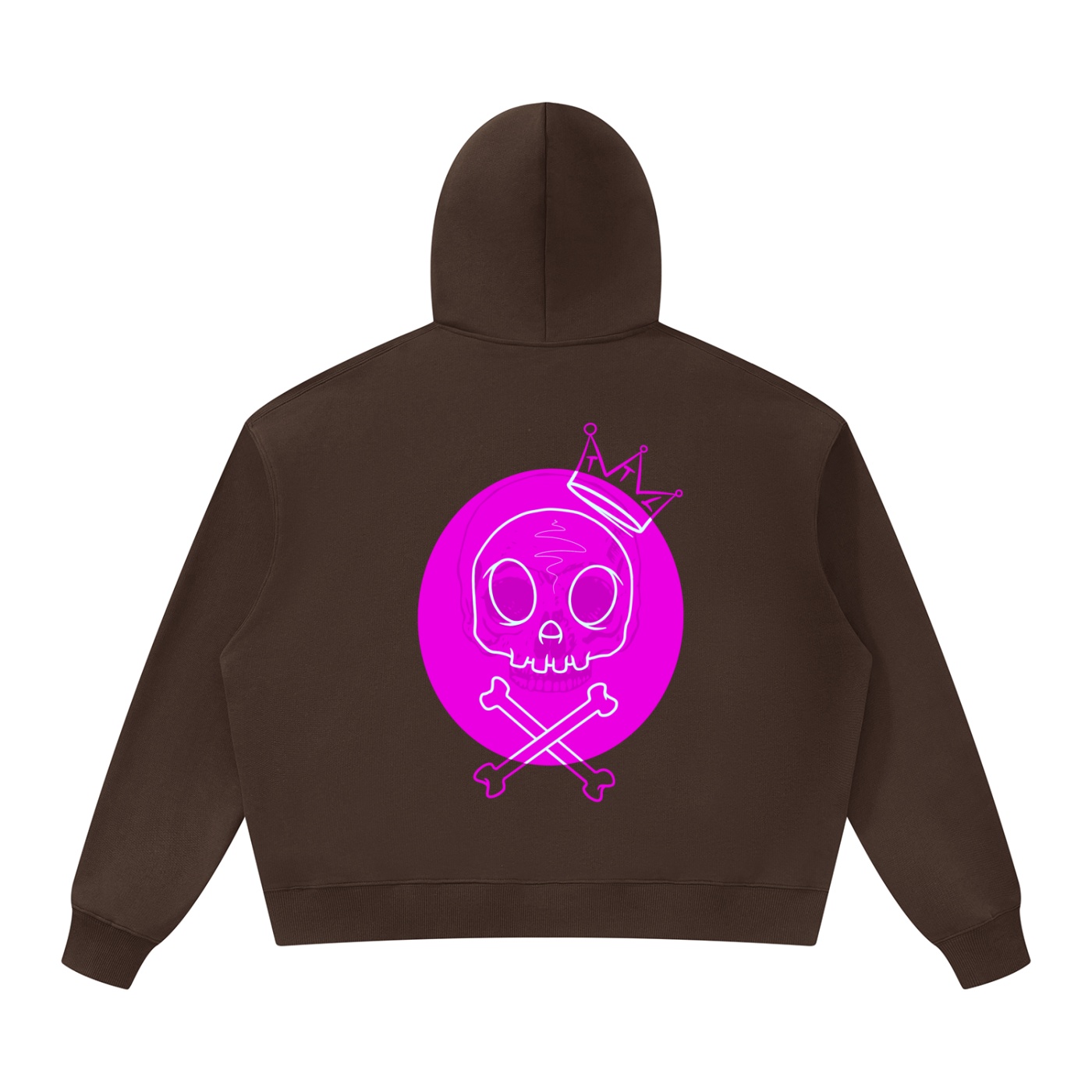 “PINK BLOCK” Unisex Oversized Heavyweight Hoodie - Image 4