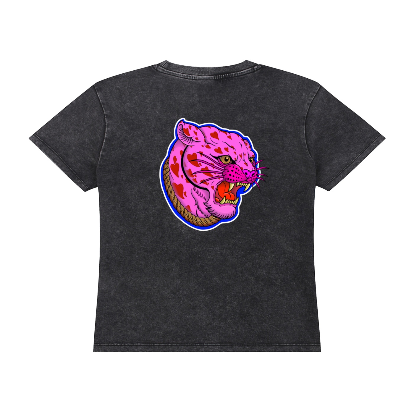 ”PINK PANTHER” Vintage Wash Drop Shoulder T-shirt - Image 2
