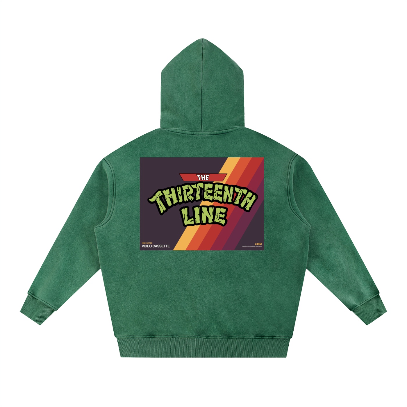 ”TURTLE TIME” Snow Wash Fleece Oversize Hoodie - Image 14