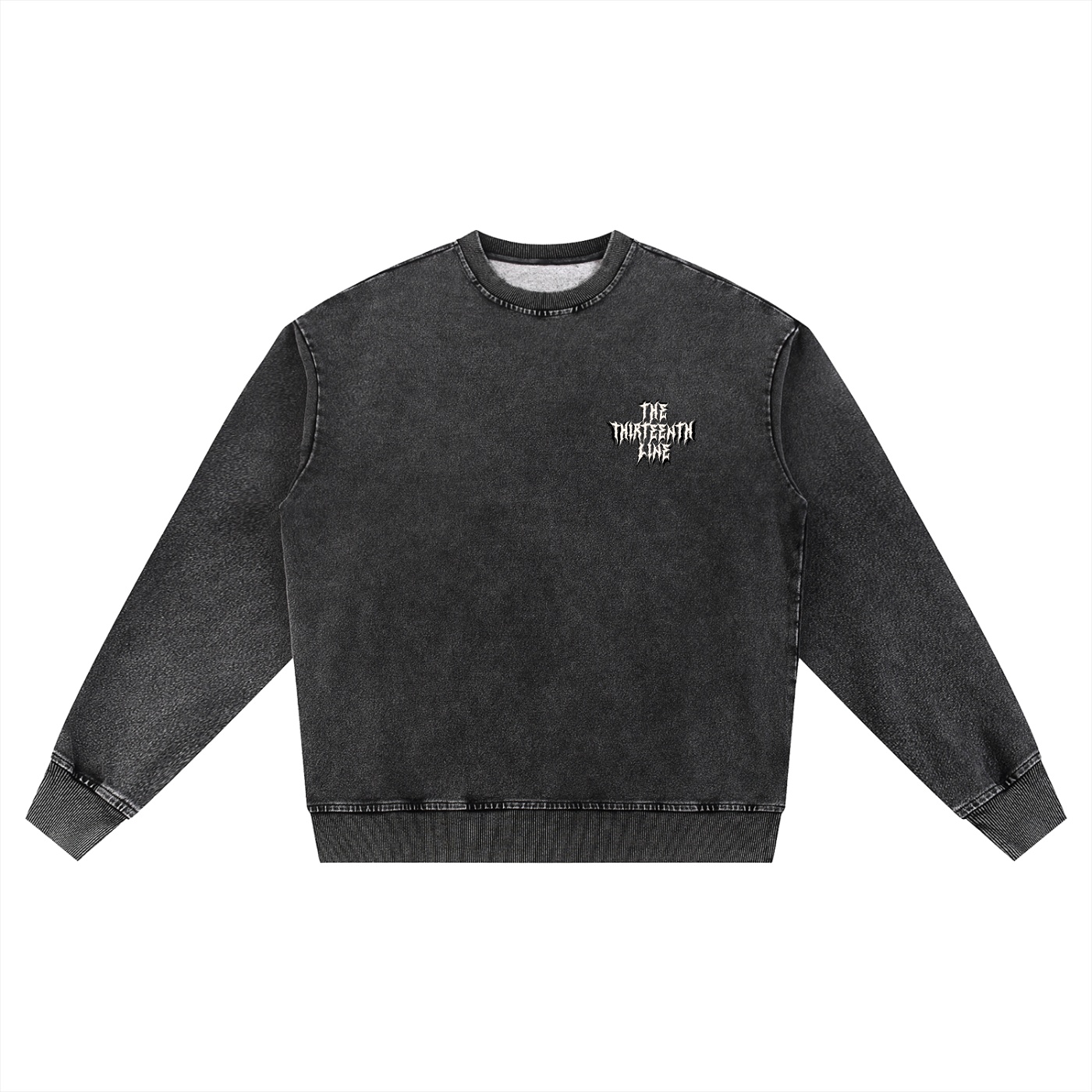 ”PINK PANTHER” Snow Wash Oversized Crewneck Sweatshirt - Image 5