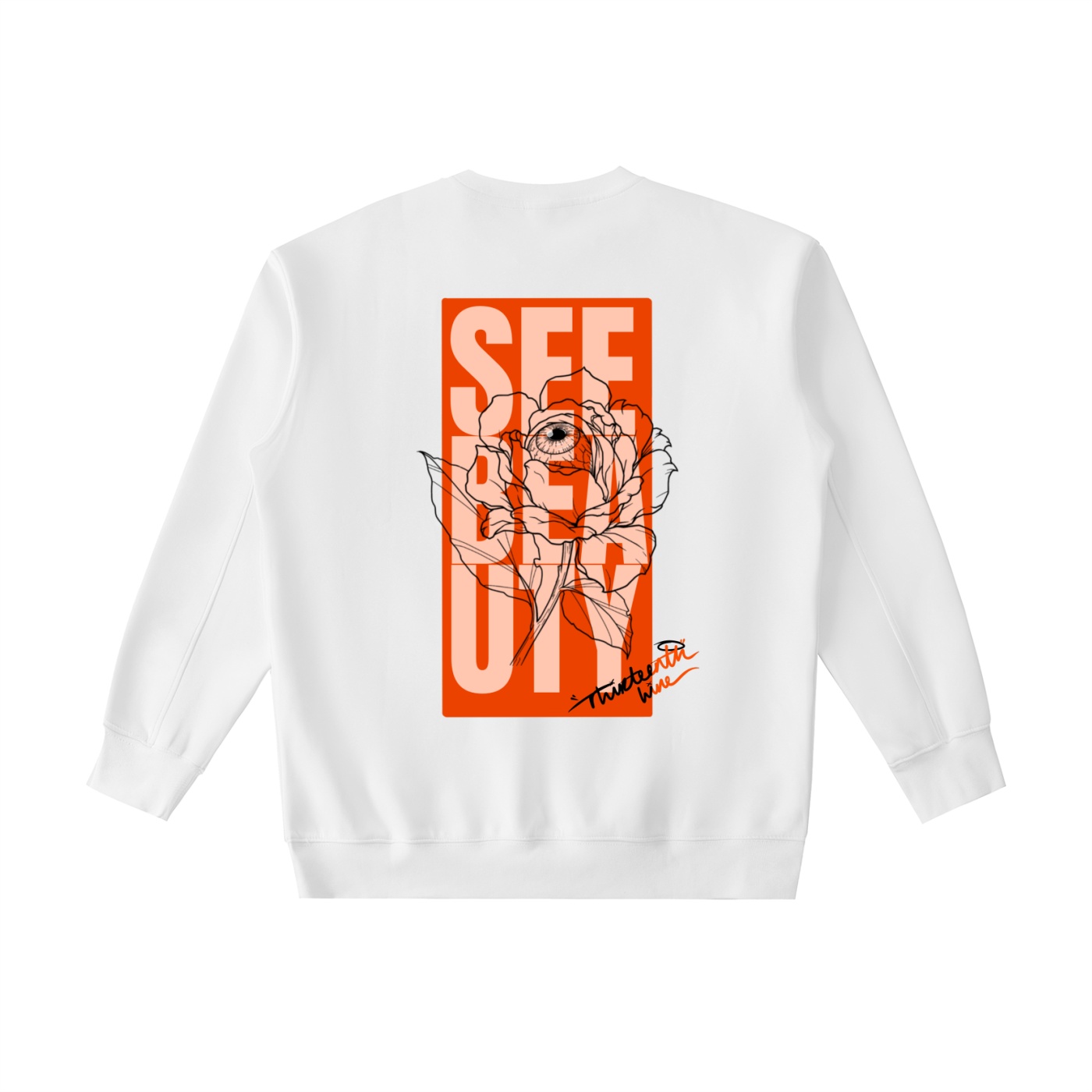 ”SEE BEAUTY” Essential Heavyweight Crewneck Sweatshirt - Image 4
