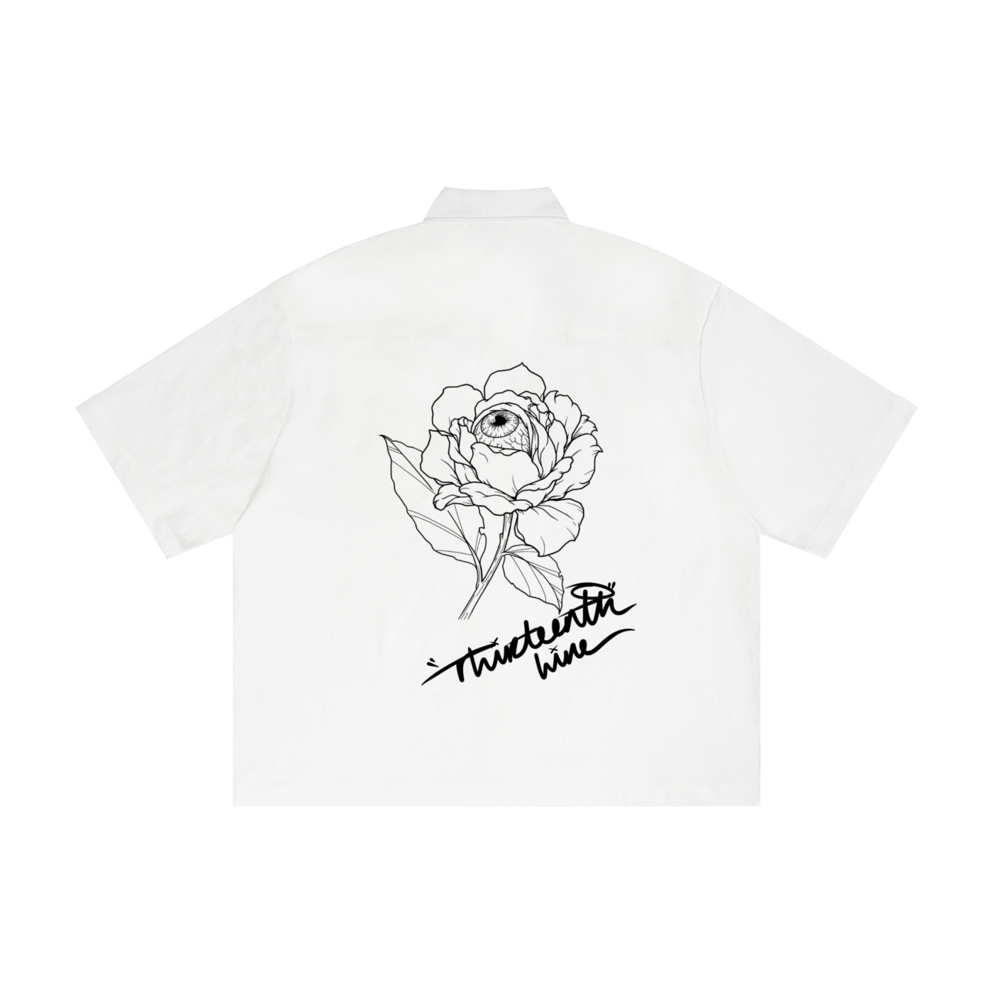 ”BLOOM” Unisex Boxy Heavyweight Short Sleeve Shirt - Image 4