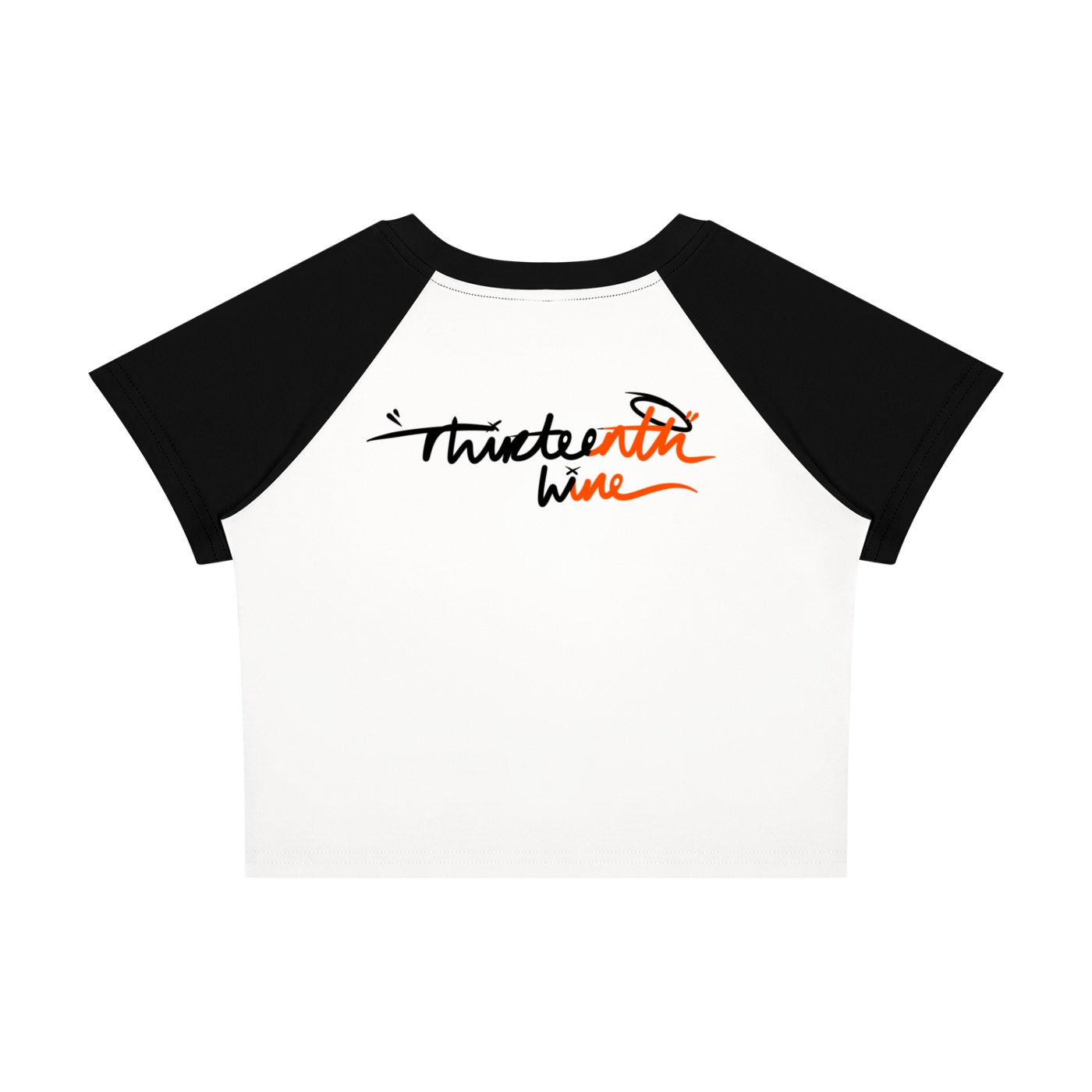 “HAND WRITTEN” Women’s Raglan Color Block Baby T-Shirt - Image 2