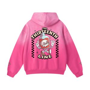 ”BOTTLE BRAIN” Heavyweight Sunfade Oversized Hoodie
