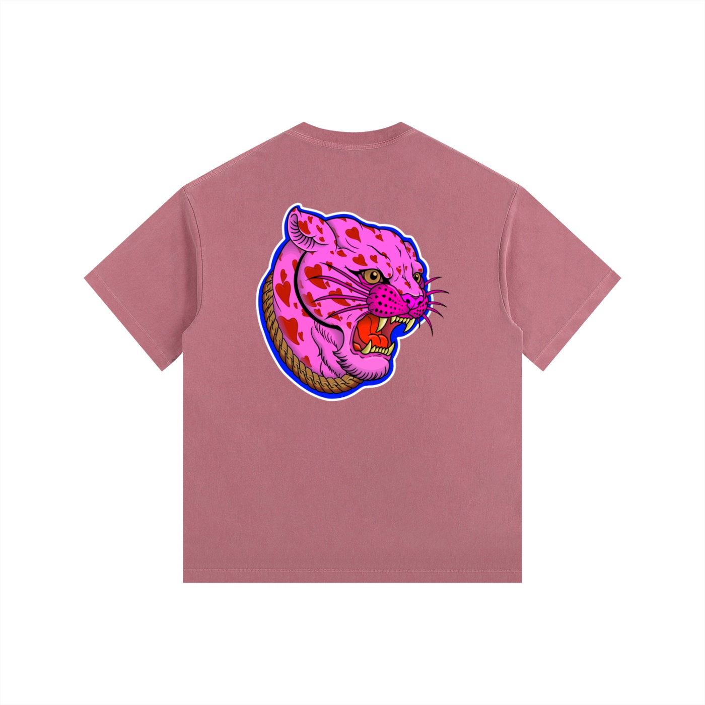 ”PINK PANTHER” Vintage Washed Oversized Cotton T-Shirt - Image 16