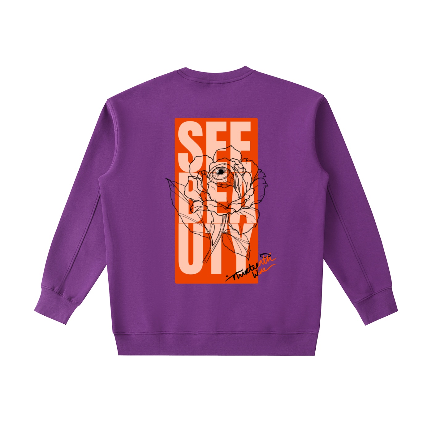 ”SEE BEAUTY” Essential Heavyweight Crewneck Sweatshirt - Image 10