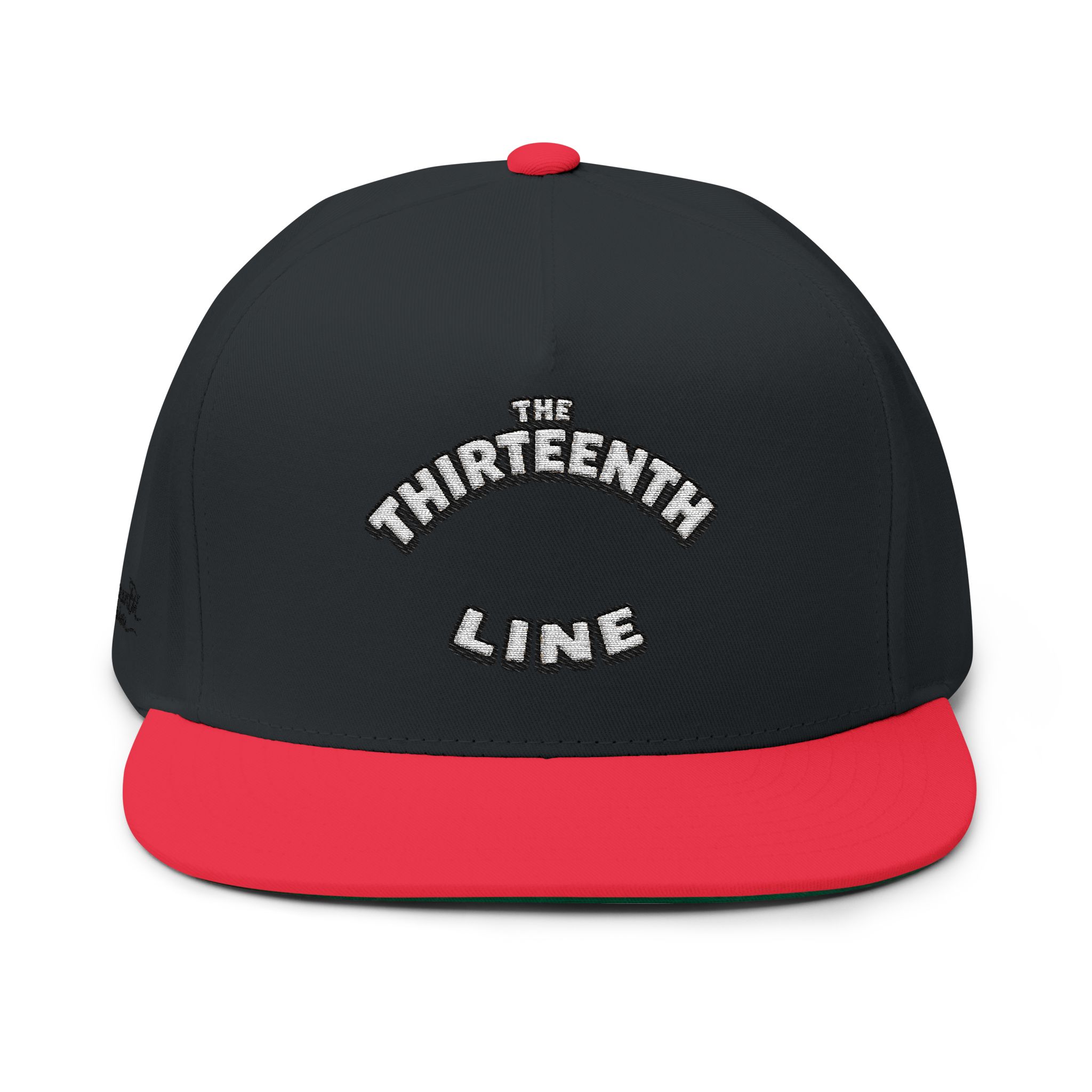 “HAPPY BRAIN” The Thirteenth Line Embroidered Flat Bill Cap - Image 16