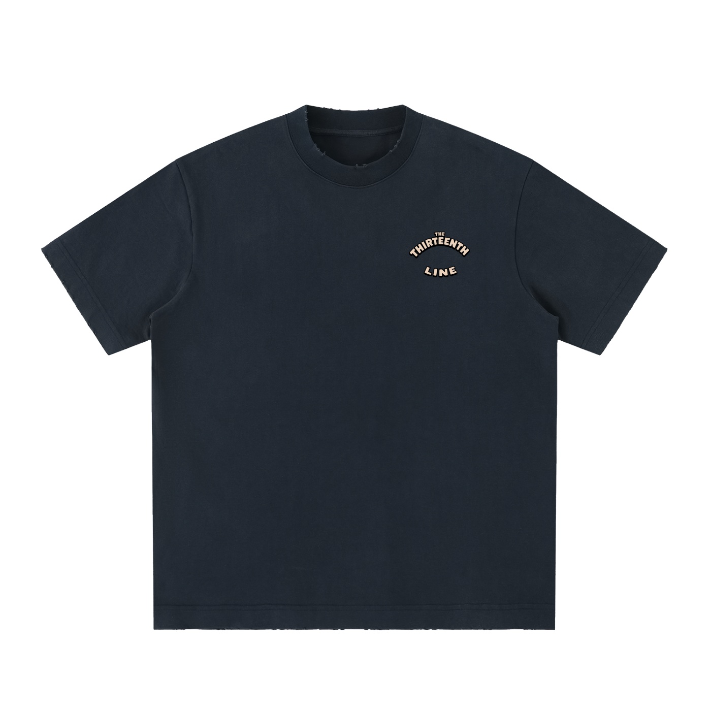 ”SPLIT” Heavyweight Vintage Washed Frayed T-Shirt - Image 25