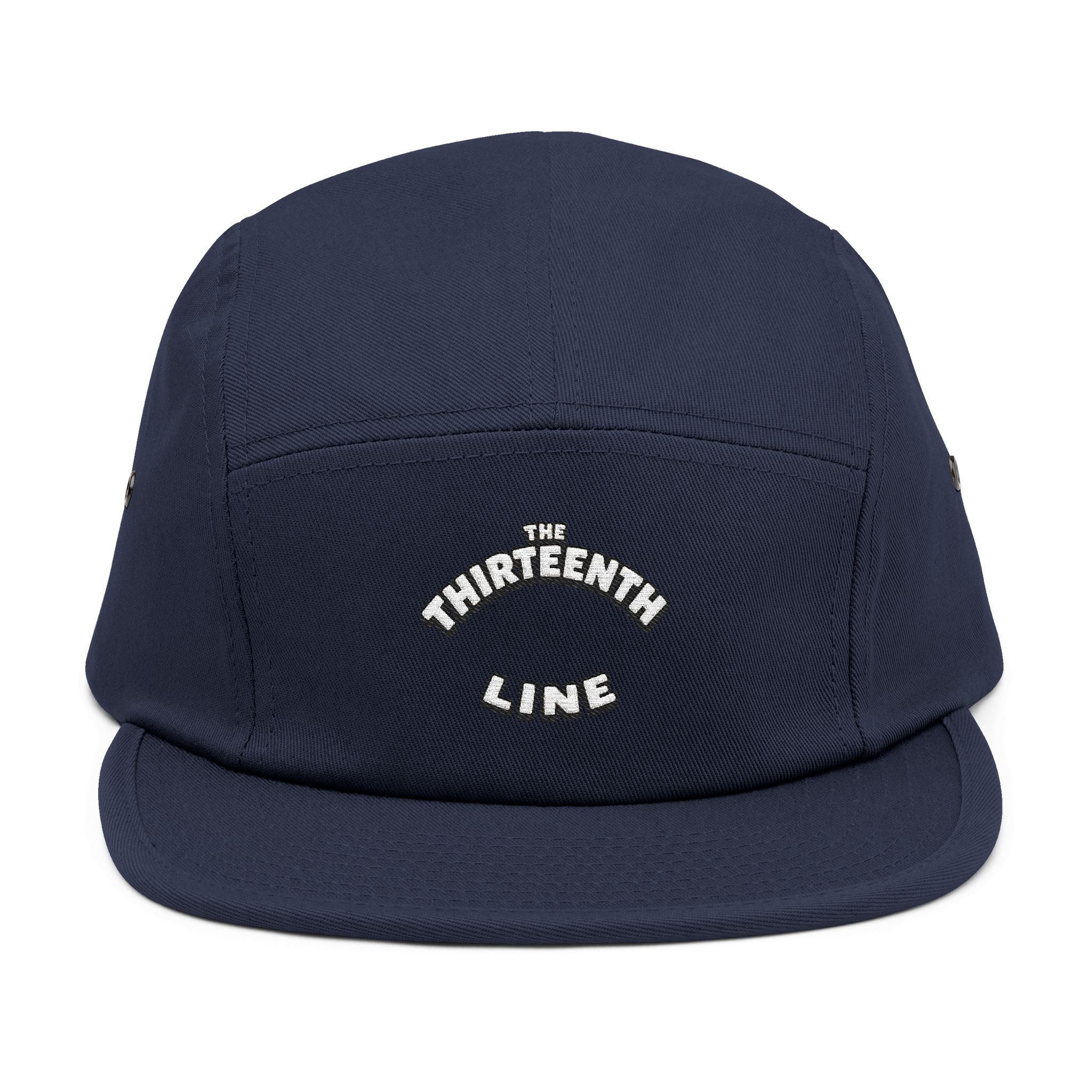 The Thirteenth Line embroidered 5 Panel Cap | khaki cotton hat - Image 17