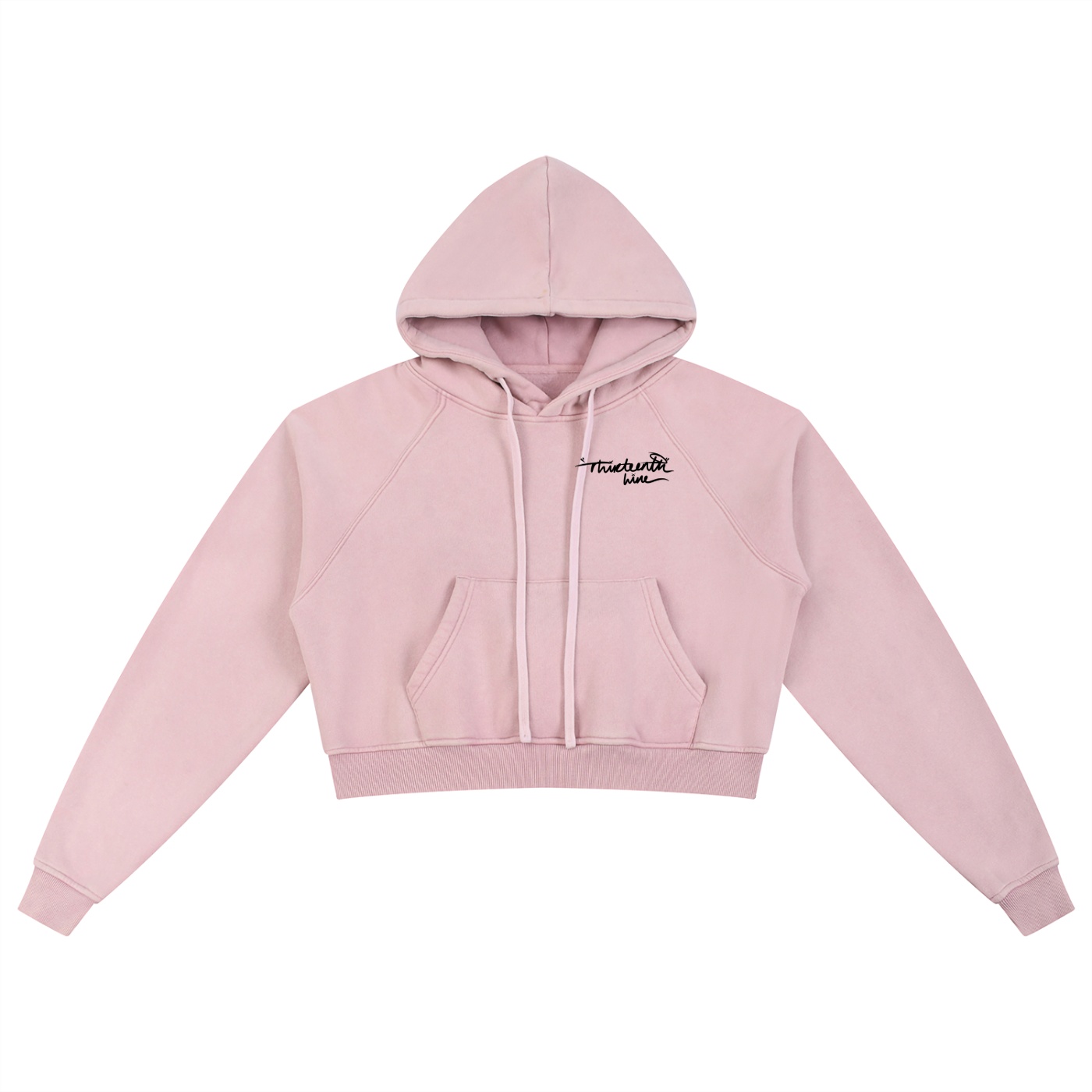 ”LOVE MORE” Snow Washed Cropped Hoodie - Image 5