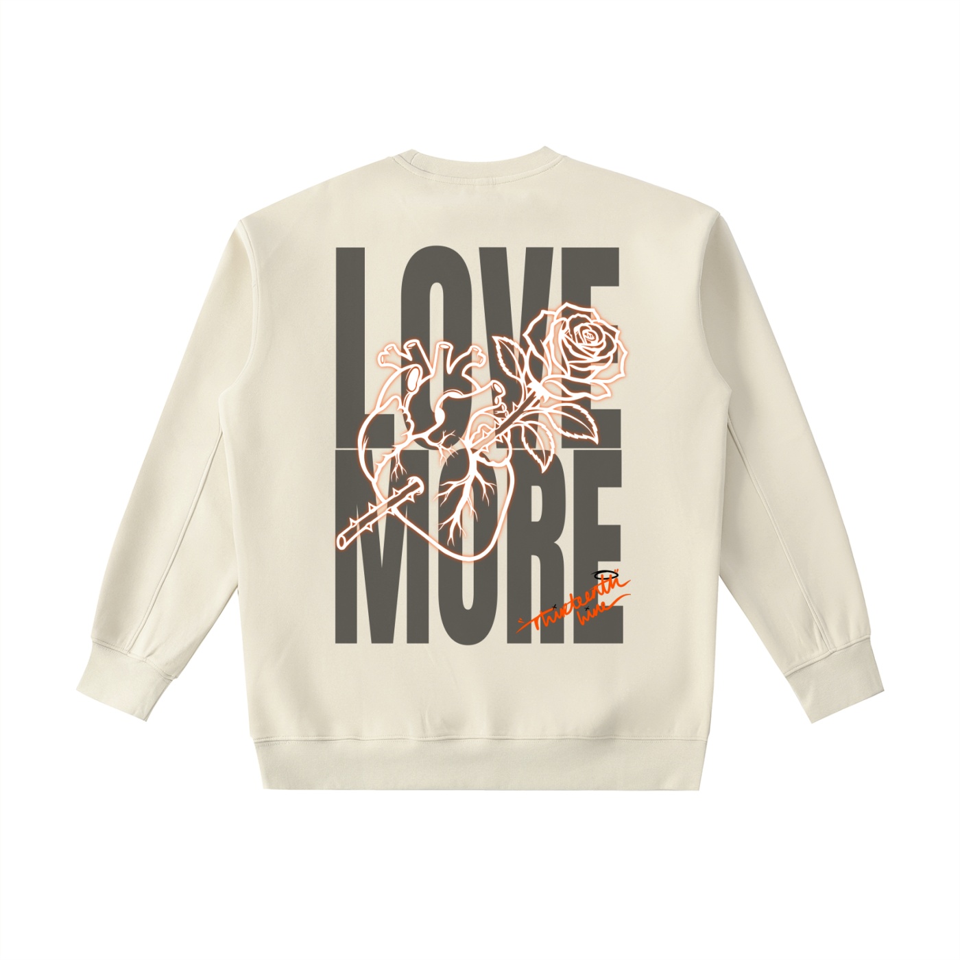”LOVE MORE” Essential Heavyweight Crewneck Sweatshirt - Image 6