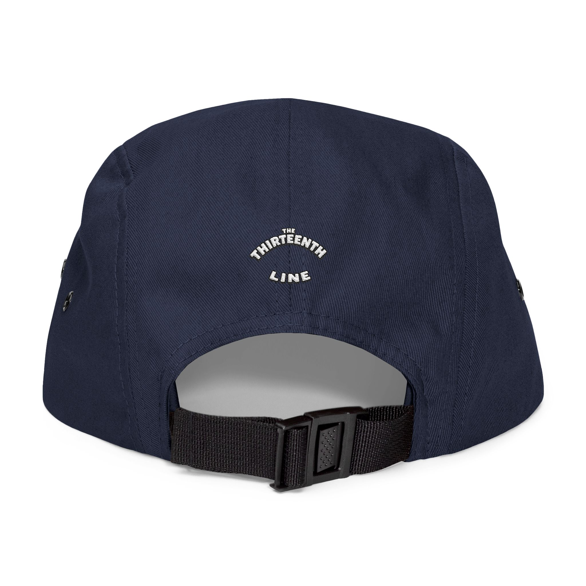 The Thirteenth Line embroidered 5 Panel Cap | khaki cotton hat - Image 18