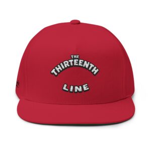 “HAPPY BRAIN” The Thirteenth Line Embroidered Flat Bill Cap