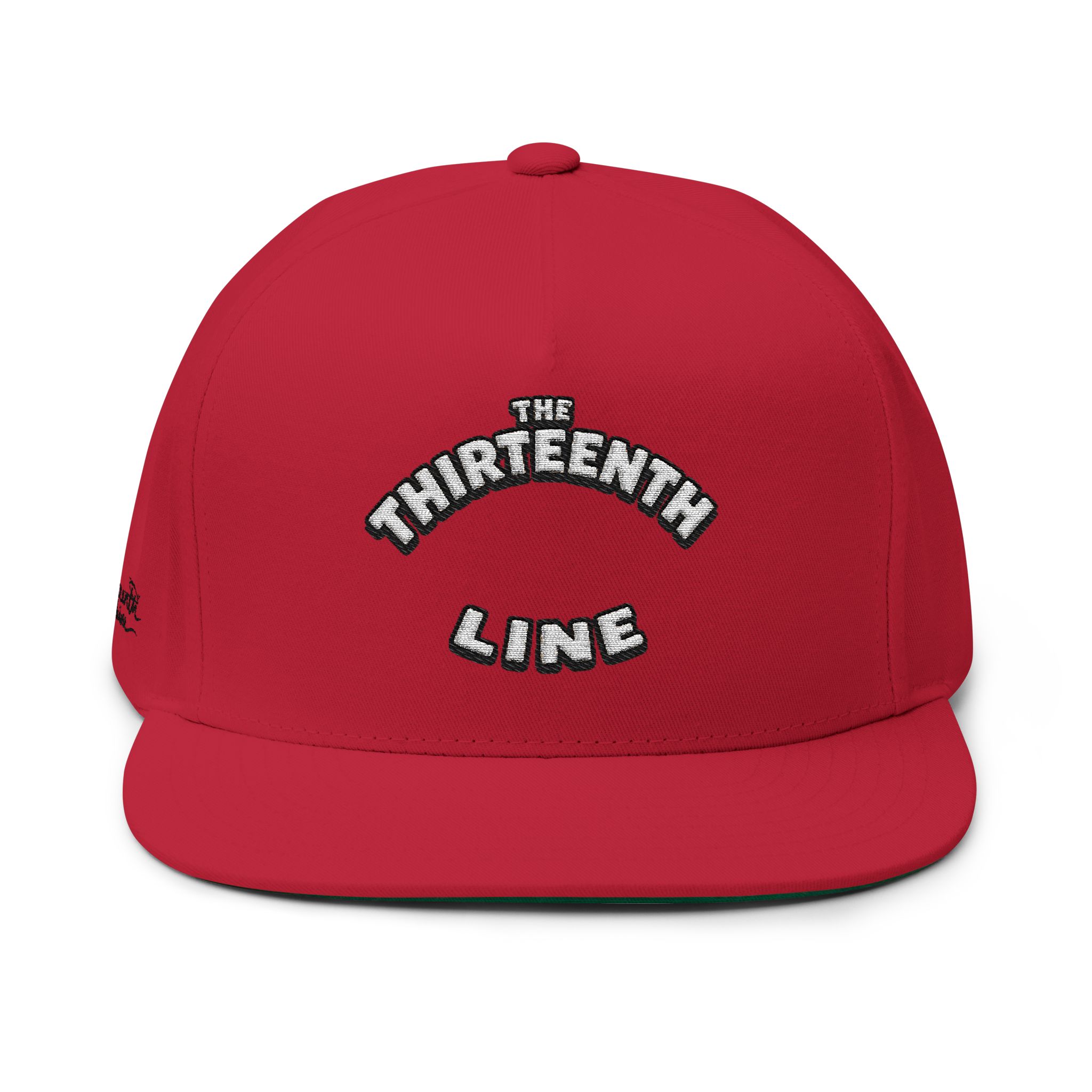 “HAPPY BRAIN” The Thirteenth Line Embroidered Flat Bill Cap