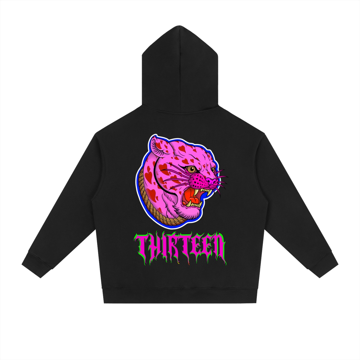 “PINK PANTHER” Essential Heavyweight Drop-Shoulder Hoodie