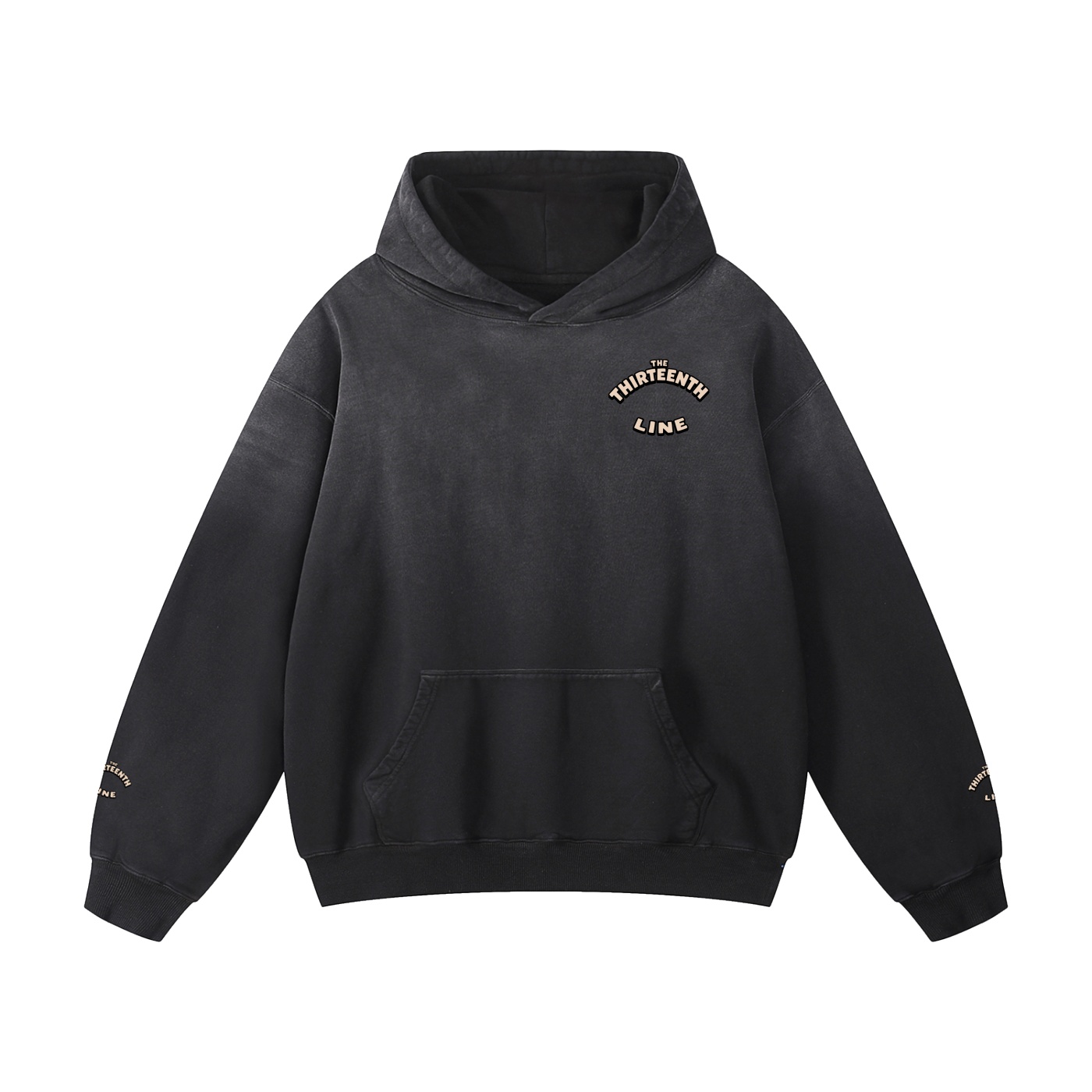 ”BOTTLE BRAIN” Heavyweight Sunfade Oversized Hoodie - Image 11