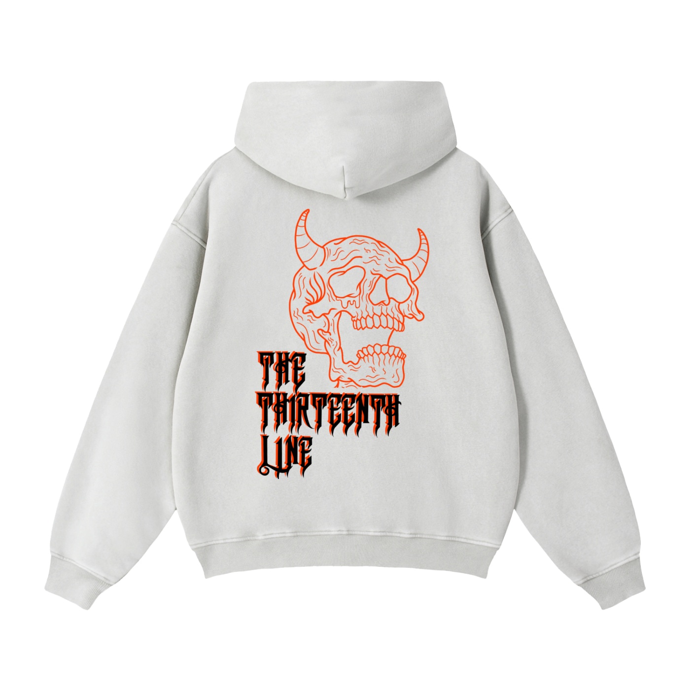 “OG RED SKULL” Zip-Through Boxy Fleece Hoodie - Image 14