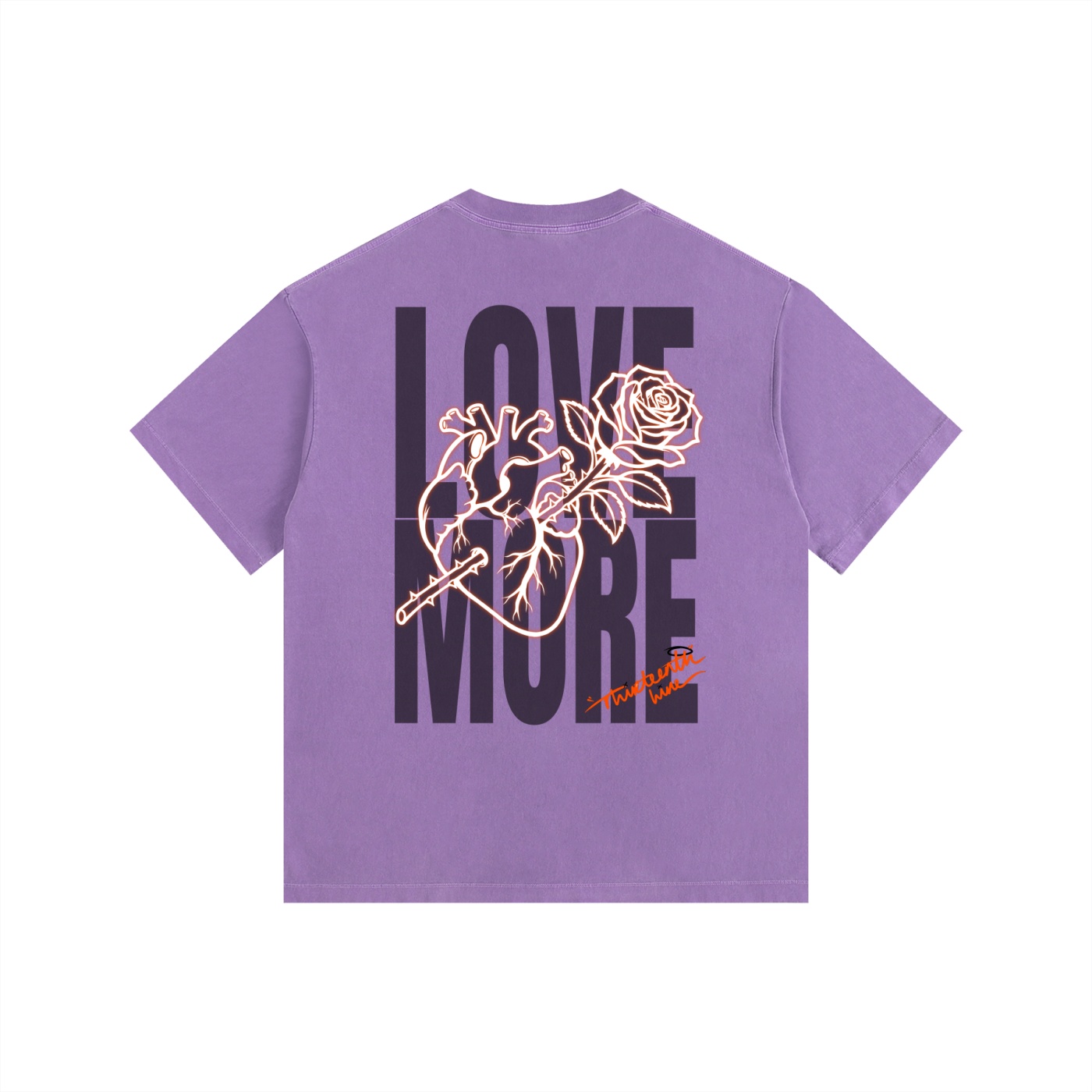 “LOVE MORE” Vintage Washed Oversized Cotton T-Shirt - Image 12