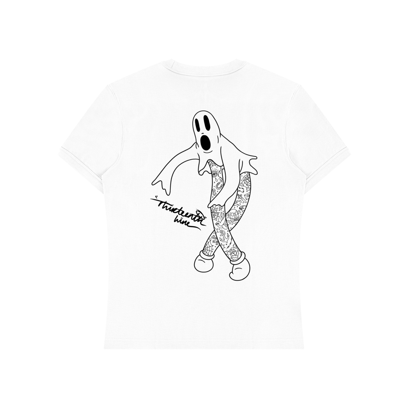 “GHOST” Unisex Heavyweight Slim Fit T-Shirt - Image 2