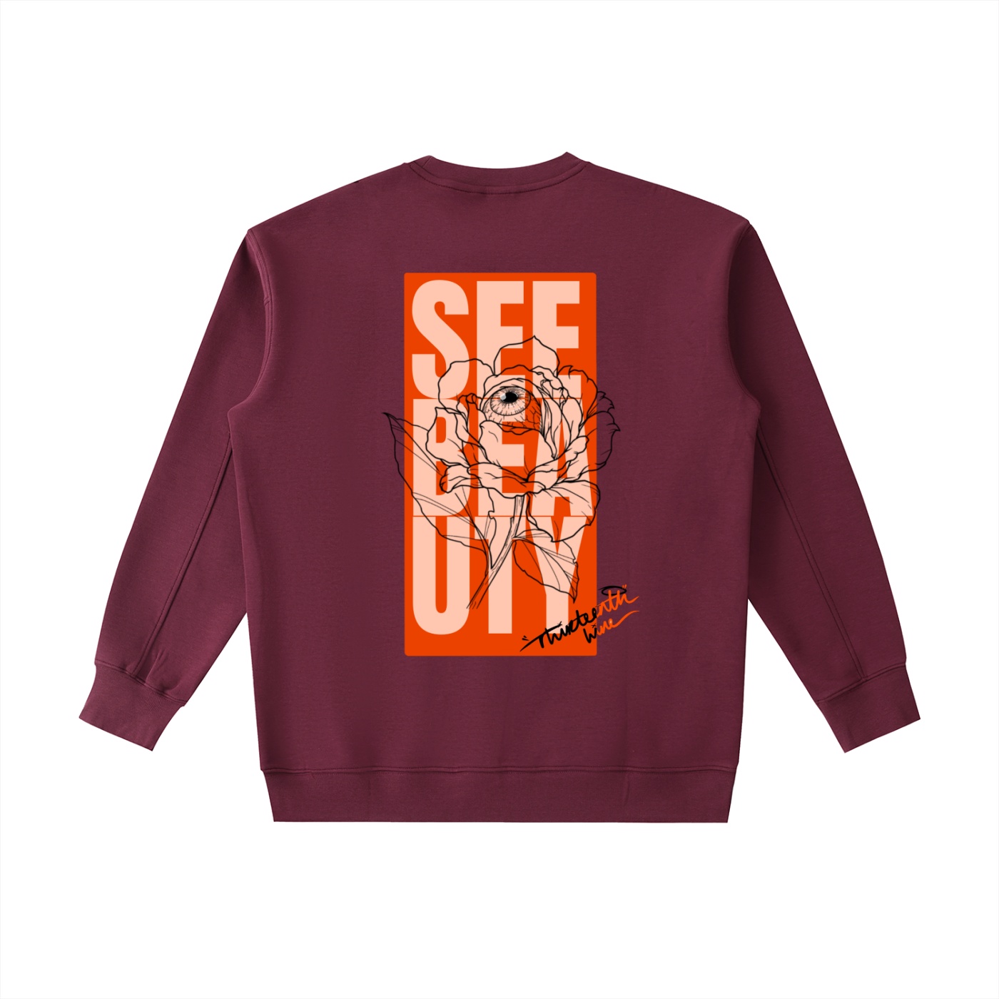 ”SEE BEAUTY” Essential Heavyweight Crewneck Sweatshirt - Image 8