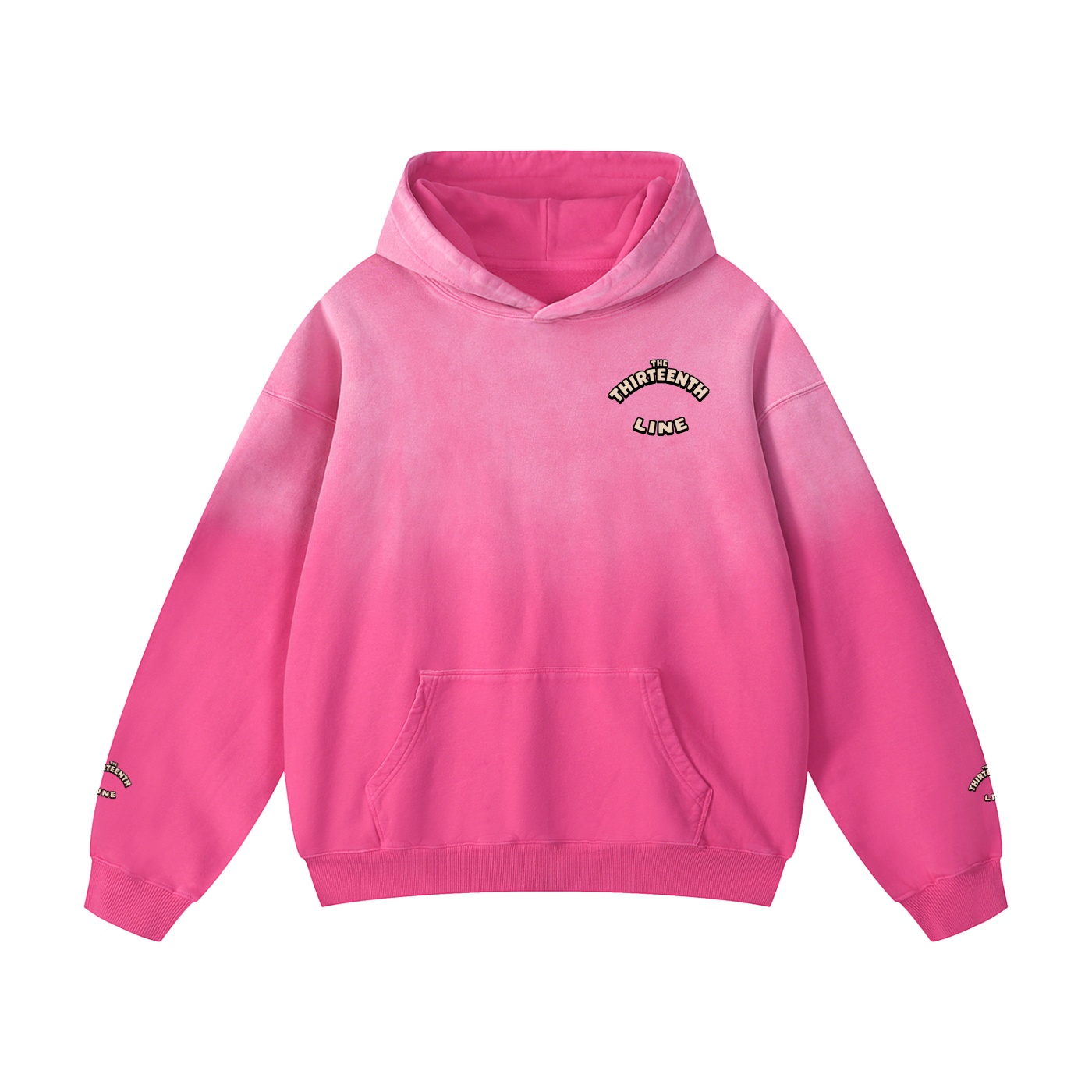 ”BOTTLE BRAIN” Heavyweight Sunfade Oversized Hoodie - Image 2