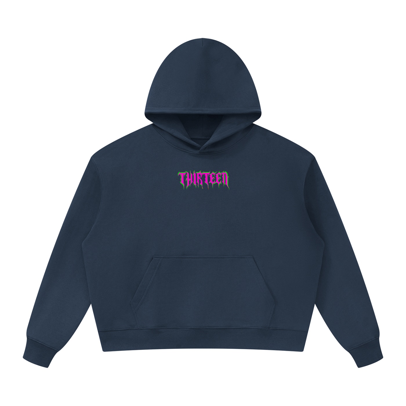 “PINK BLOCK” Unisex Oversized Heavyweight Hoodie - Image 5