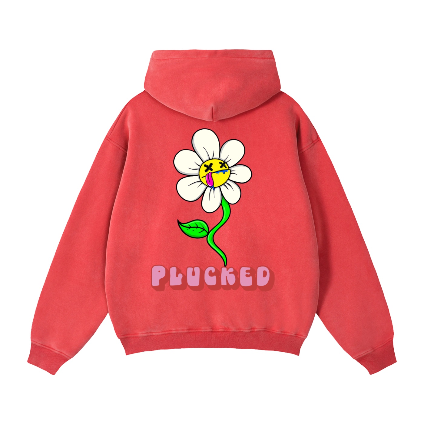 “PLUCKED” Zip-Through Boxy Fleece Hoodie - Image 8