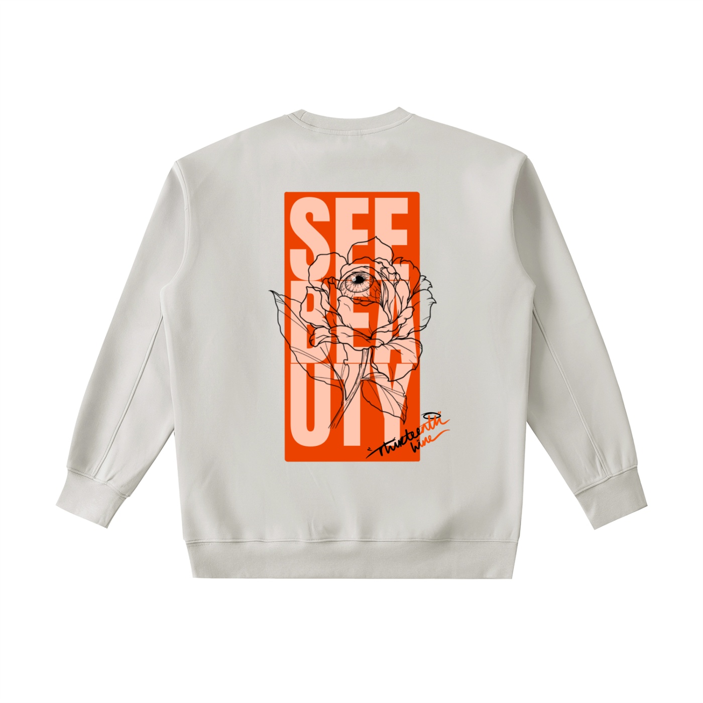 ”SEE BEAUTY” Essential Heavyweight Crewneck Sweatshirt - Image 12