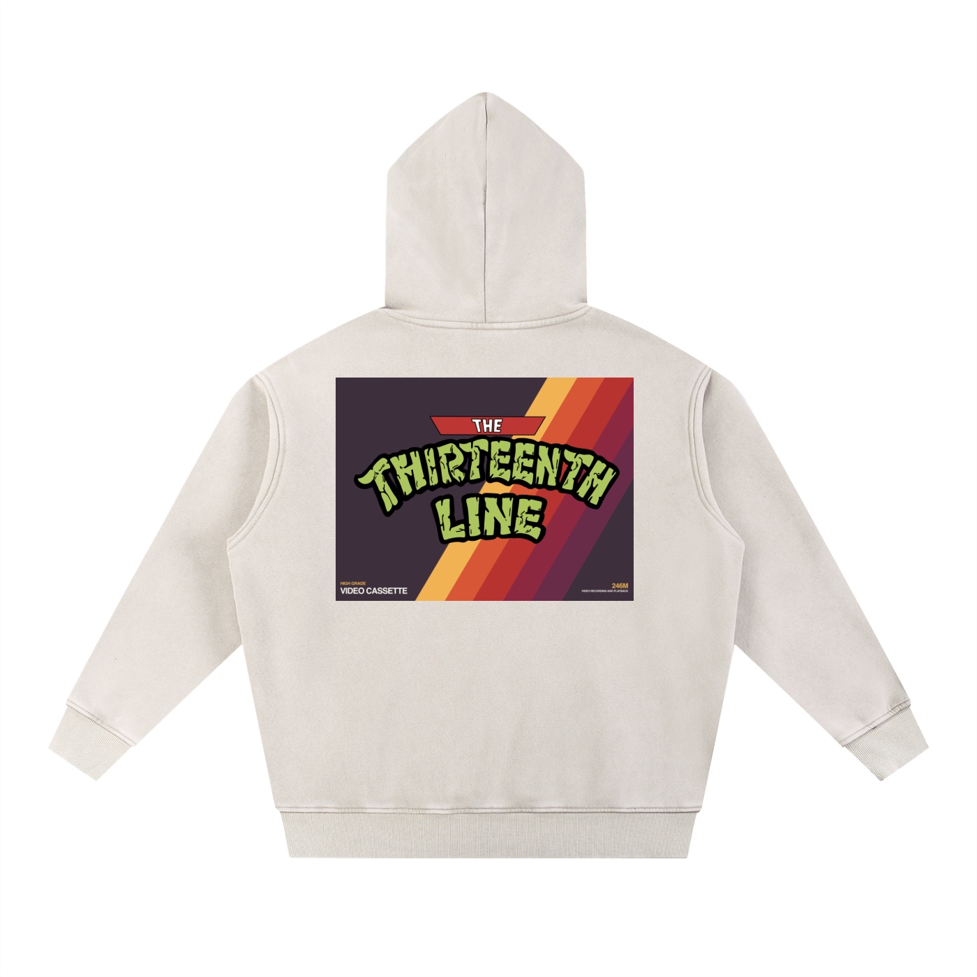 ”TURTLE TIME” Snow Wash Fleece Oversize Hoodie - Image 4