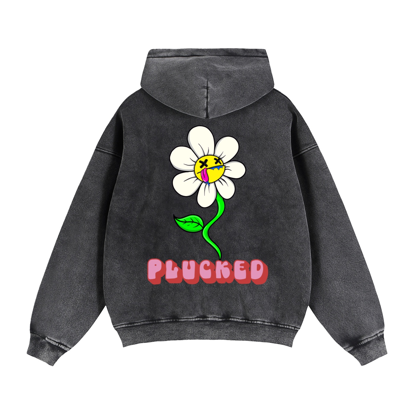 “PLUCKED” Zip-Through Boxy Fleece Hoodie - Image 12