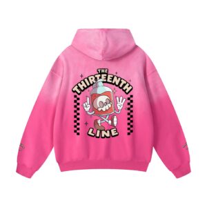 ”BOTTLE BRAIN” Heavyweight Sunfade Oversized Hoodie