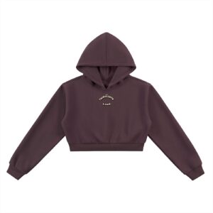 “BOTTLE BRAIN” Essential Cropped Hoodie
