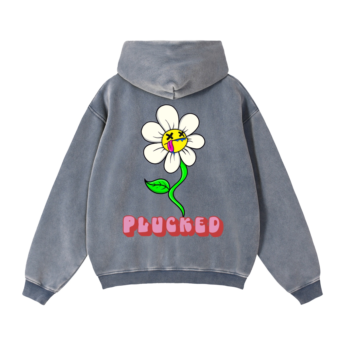 “PLUCKED” Zip-Through Boxy Fleece Hoodie - Image 4
