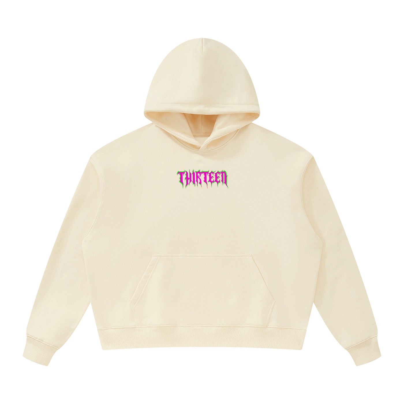 “PINK BLOCK” Unisex Oversized Heavyweight Hoodie - Image 11
